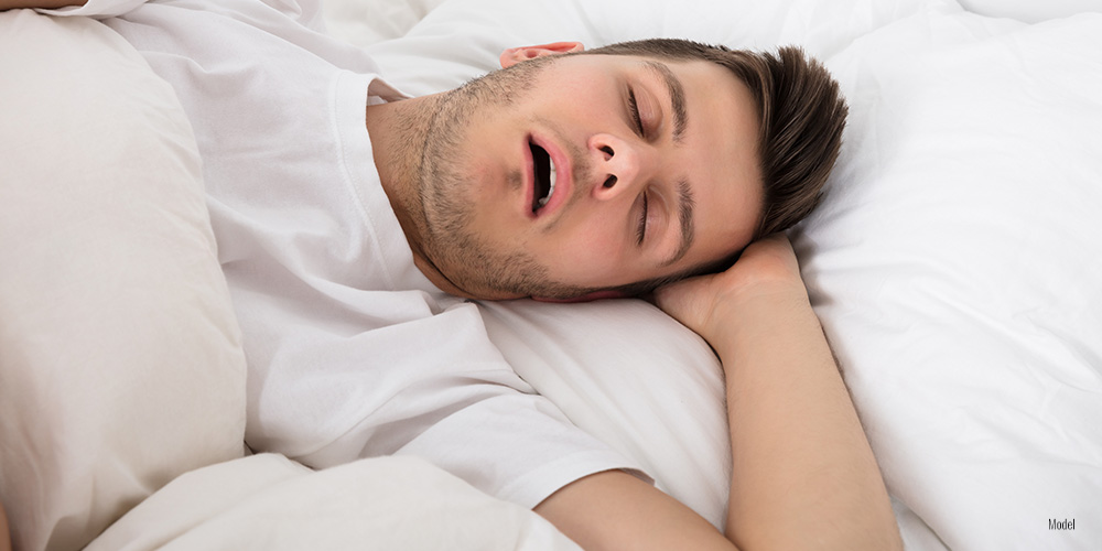 Male sleeping with open mouth